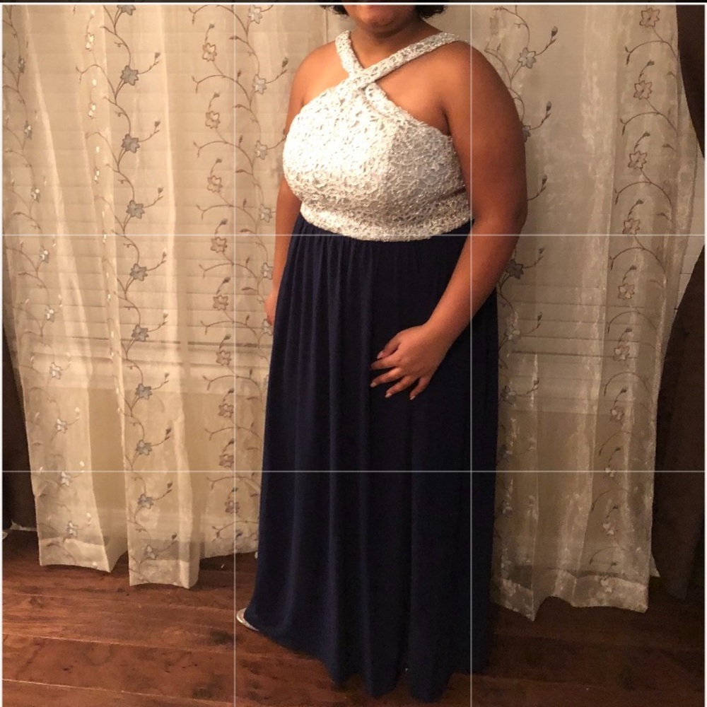 My Blue and Silver Homecoming Dress! Worn once!